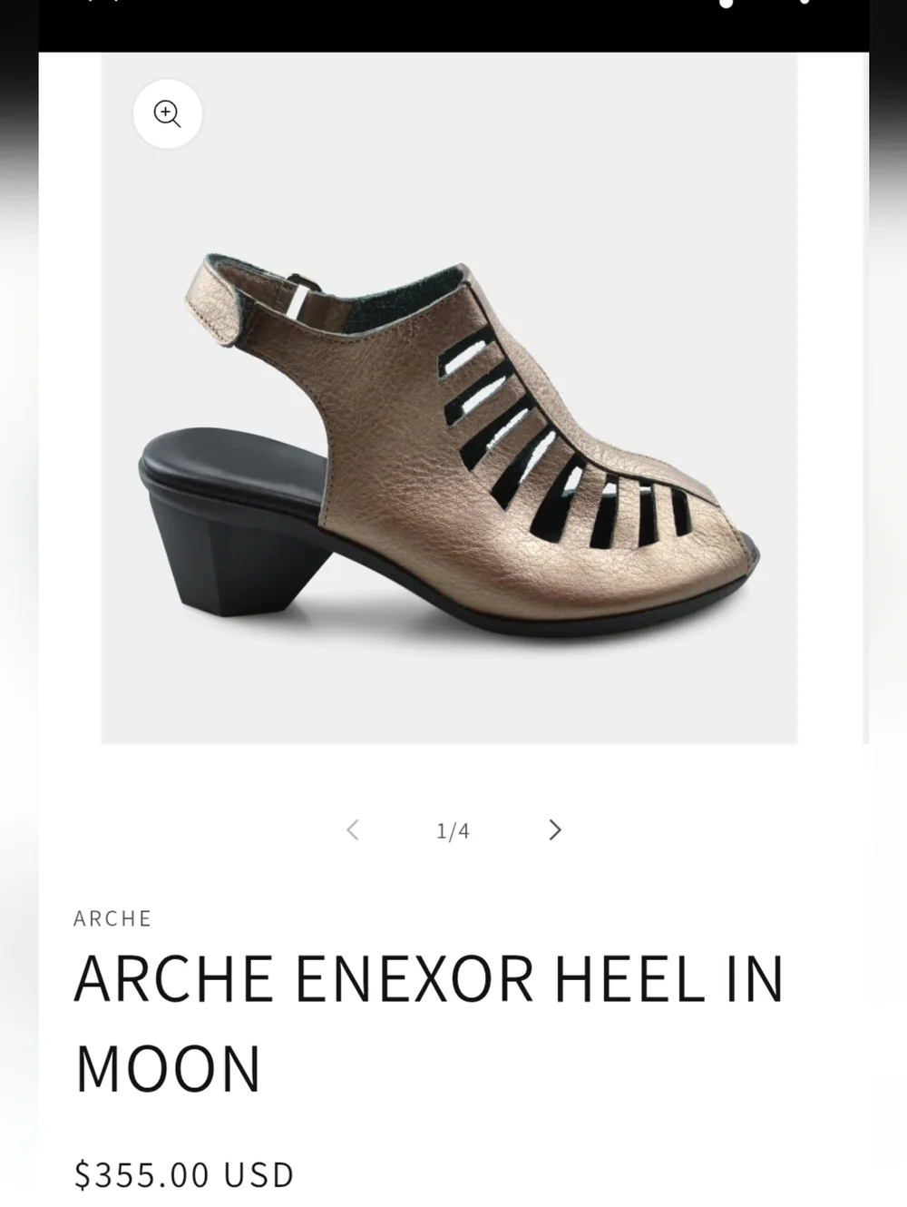 Arche Enexor Cutout Slingback brown suede leather Mid-Heel Sandals size 7.5